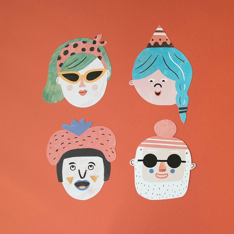Creative activity with stickers